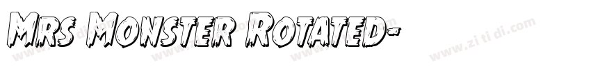 Mrs Monster Rotated字体转换